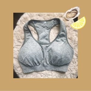 Gymshark Bra, Khaki, Small